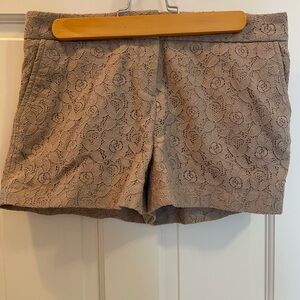 Cynthia Rowley Lace High Waist Shorts - Brown